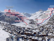 Aménagement piste complexe: face de Bellevarde – championnats du monde VAL D’ISERE